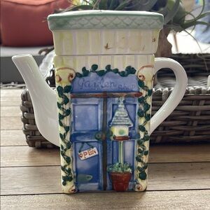 Charming Garden Shop Teapot - Multicolor